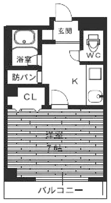 明石市本町のマンションの間取り