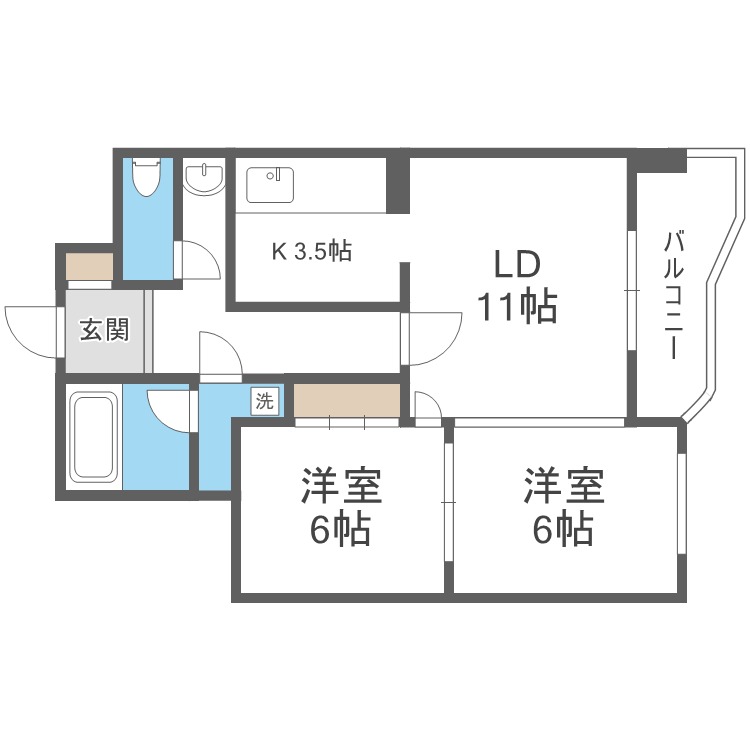 メゾンドブーケパークの間取り