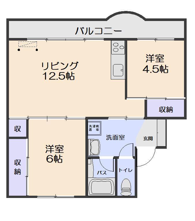 スカイクレストナガワI　（Ｓｋｙｃｒｅｓｔ　Ｎａｇａｗａ　I）の間取り