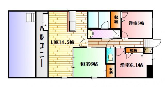 フレシールＡ館の間取り