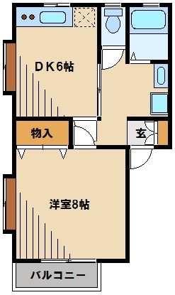 東村山市多摩湖町のアパートの間取り