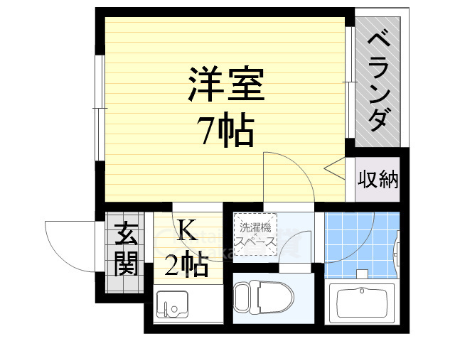 吹田市山田西のマンションの間取り