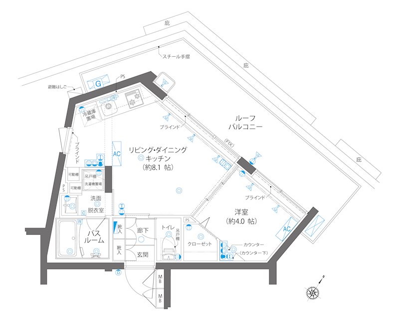 ＺＯＯＭ碑文谷の間取り