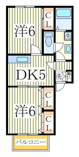 流山市南流山のアパートの間取り