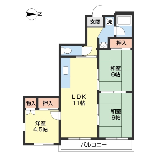 三幸プラザ貴志川の間取り