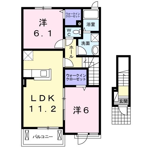 ラヴニール悠の間取り