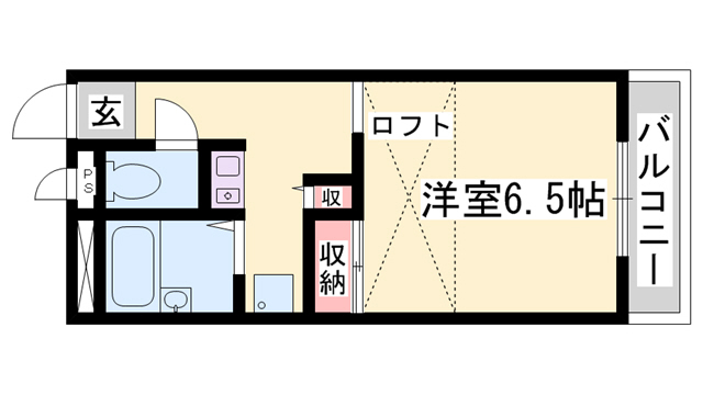 レオパレス楽来IIの間取り