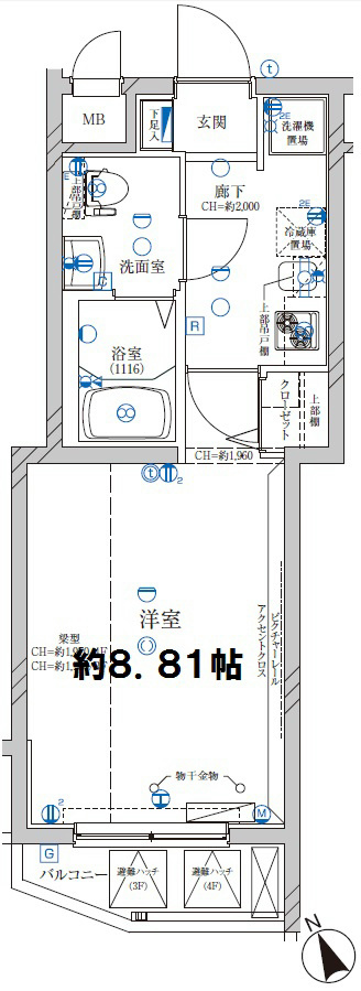 ディアレイシャス成増の間取り