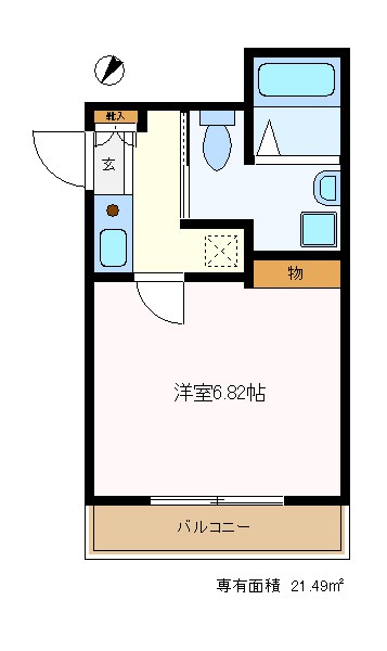 横浜市金沢区柴町のアパートの間取り