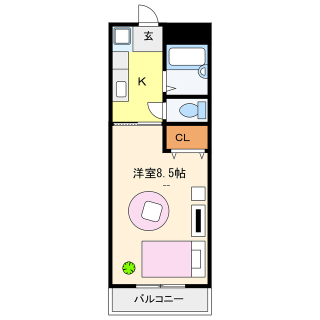 シベルニー磐田Ａの間取り