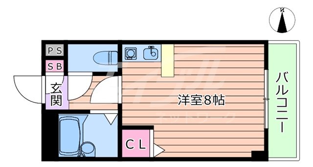 吹田市千里山月が丘のマンションの間取り