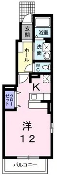 足立区古千谷本町のアパートの間取り