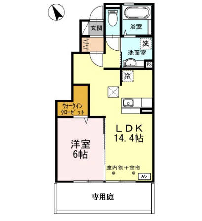 高砂市高砂町猟師町のアパートの間取り