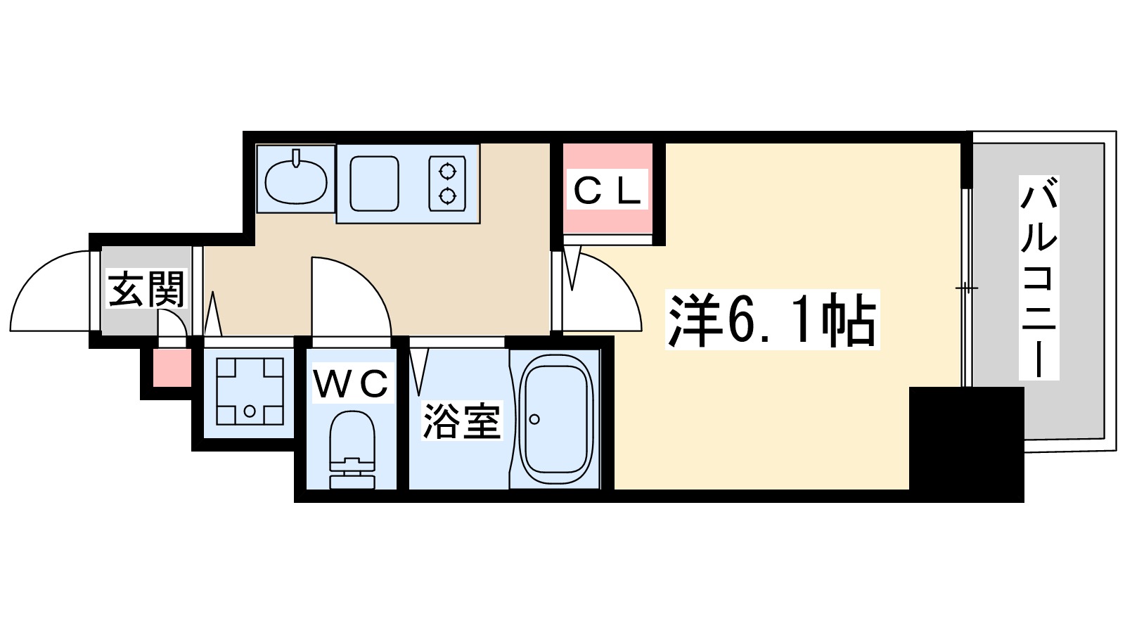 プレサンス天神橋ディオレの間取り