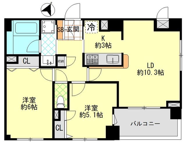 プリムローズ長津田ラフィナートの間取り