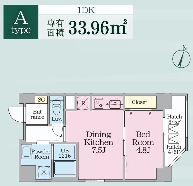 港区西麻布のマンションの間取り