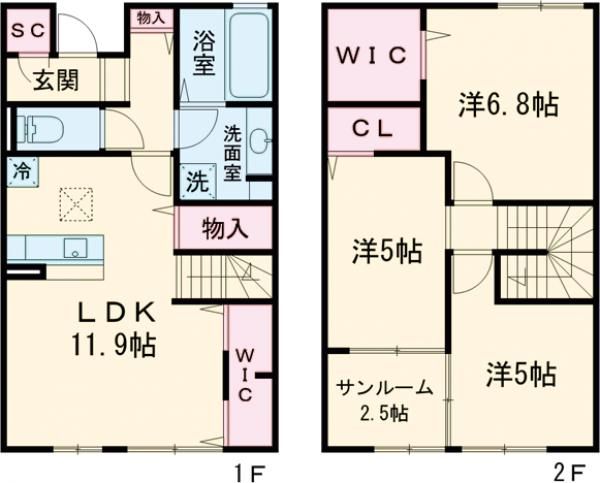 ルチア/ルチオ）　ルチオの間取り