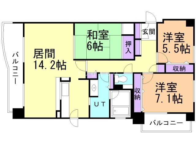 ハウス円山公園の間取り