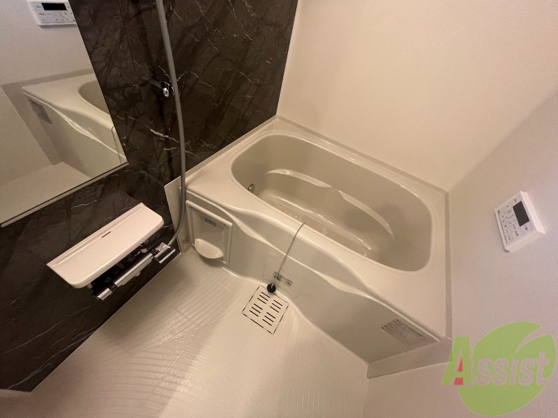 バス・シャワールーム　浴室は狭すぎず、シャワーも浴びやすそうです。