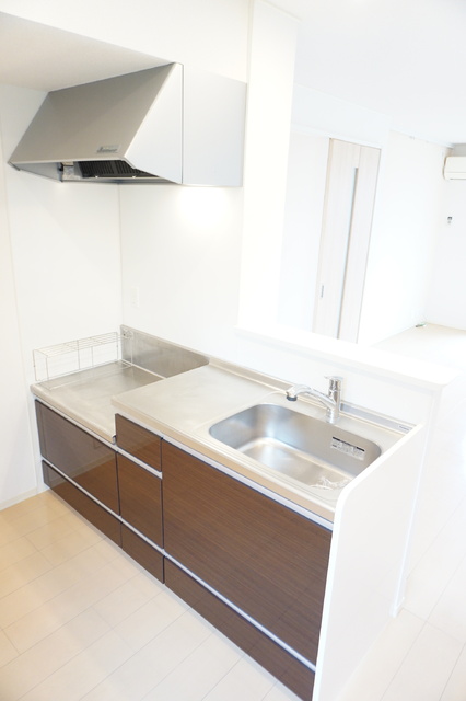 キッチン　２口ガスコンロの置けるキッチンです☆