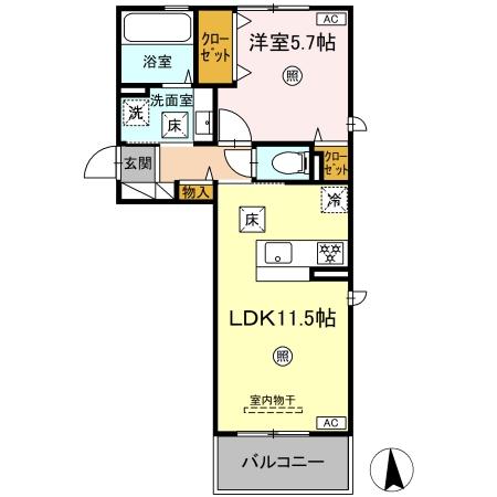 ロータスヒルＢの間取り