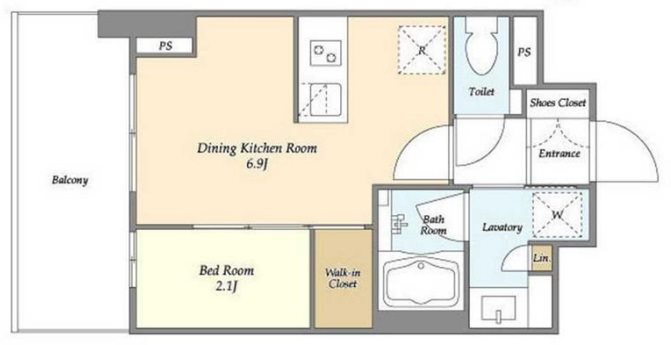 ドゥーエ横濱鶴見の間取り