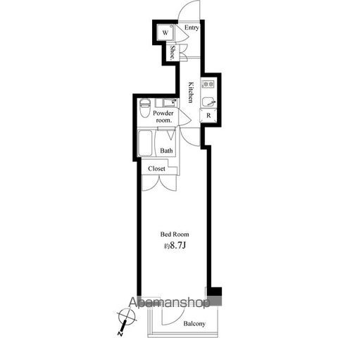 千代田区岩本町のマンションの間取り