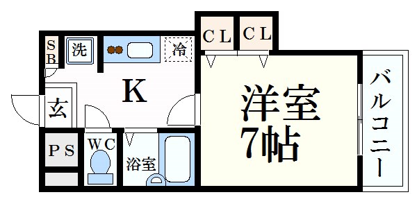 ジュネス神屋町の間取り写真