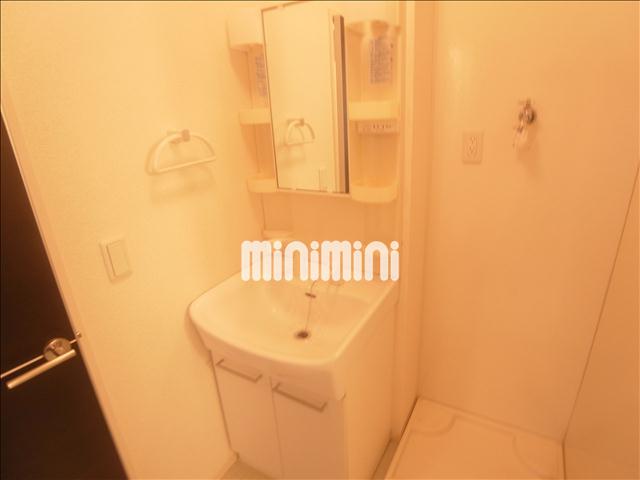 洗面設備　洗髪洗面化粧台付きのお部屋です。