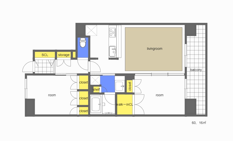 レジデンス大手町五丁目の間取り