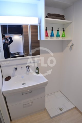 洗面設備　扇町公園プライマリーワン　洗面所