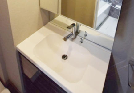 洗面設備　※別部屋の参考写真です。