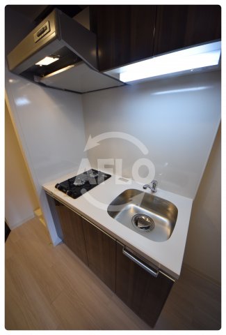 キッチン　プレサンス天王寺ノースヴィアーレ　2口ガスシステムキッチン