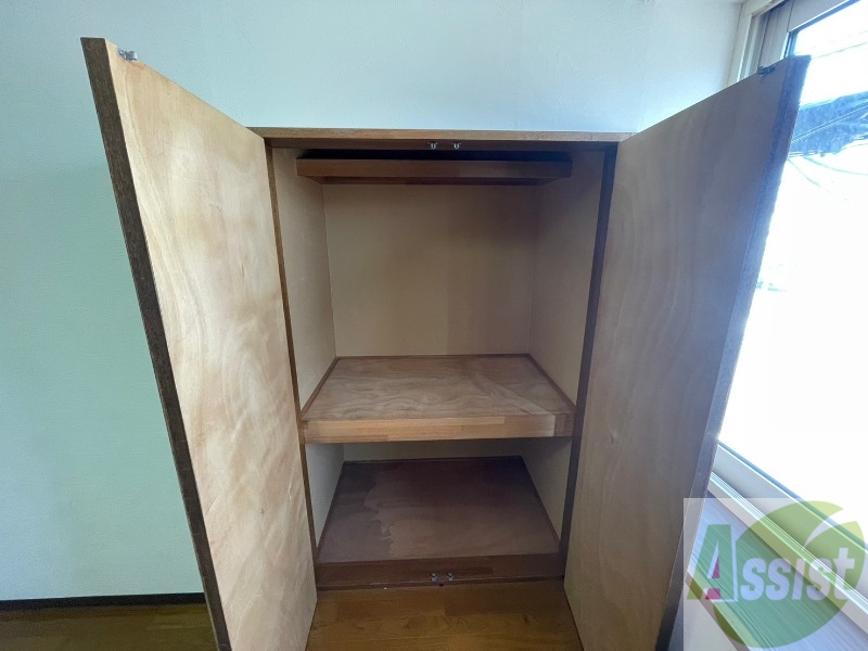 収納　収納です。寝室もすっきり片付きますよ～！