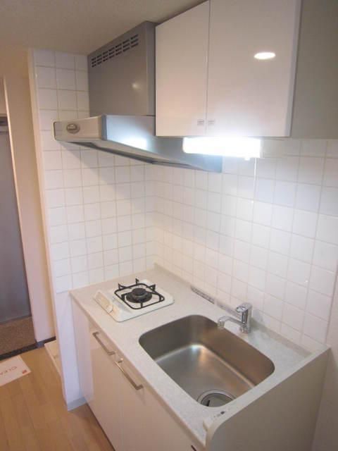 キッチン　1口ガスコンロ設置済み