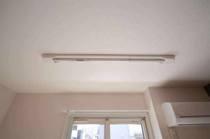 その他設備　室内物干付で雨の日も快適お洗濯