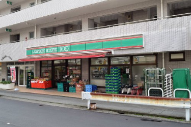 コンビニ　ローソンストア100　川崎登戸店（コンビニ）まで390m