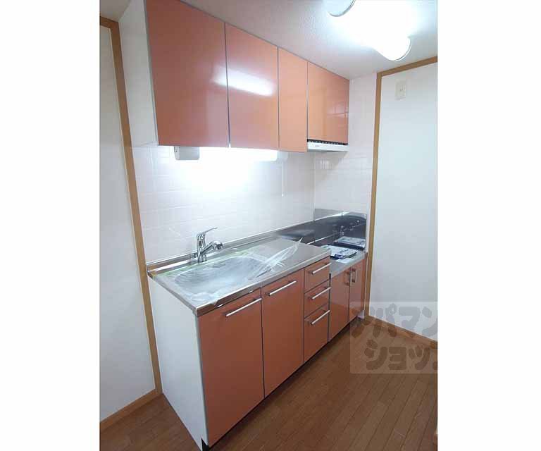 キッチン　２口ガスコンロが設置可能なキッチン完備