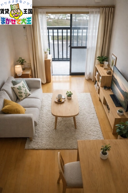 居室・リビング　家具・インテリアはＣＧです