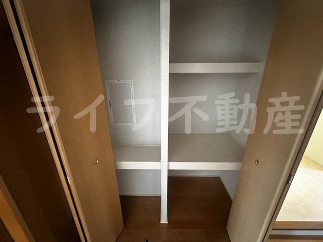 収納　たっぷりとした収納スペースです