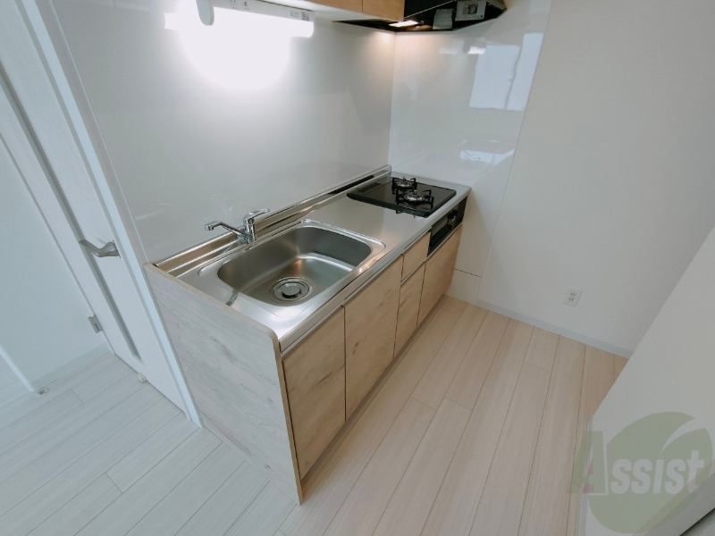 キッチン　清潔感がありお洒落なキッチンになっていました！