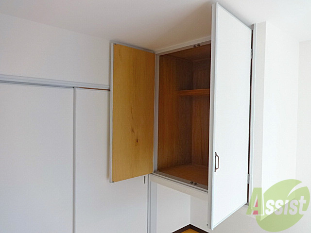 収納　収納をあけるとこんな感じ。ちょっと小ぶりですかね。