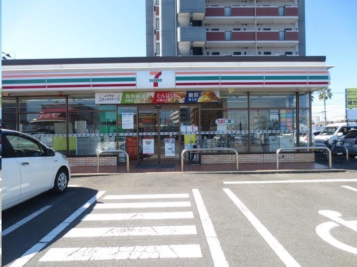 コンビニ　セブンイレブン宮崎一の宮店（コンビニ）まで500m