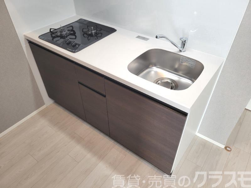 キッチン　２口コンロのシステムキッチン♪
