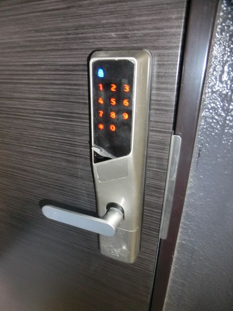セキュリティ　デジタルロックでカギの紛失なくなりますね