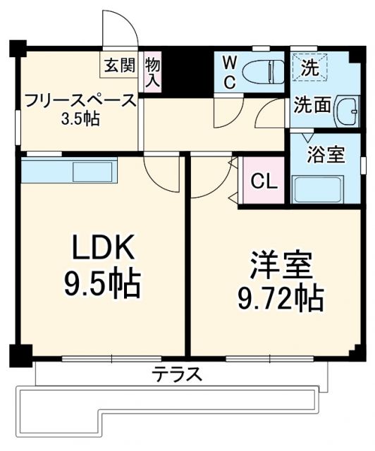 ノアール岡町の間取り写真