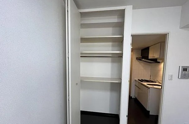 収納　たっぷりとした収納スペースです