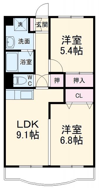 レユスィールの間取り写真