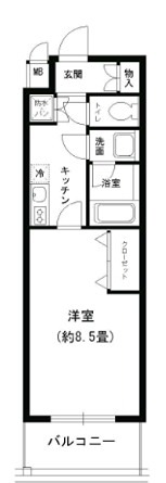 カルム千昇IIの間取り写真