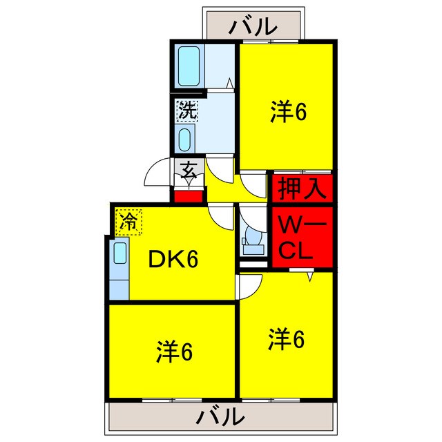 ランドウィン五番館の間取り写真